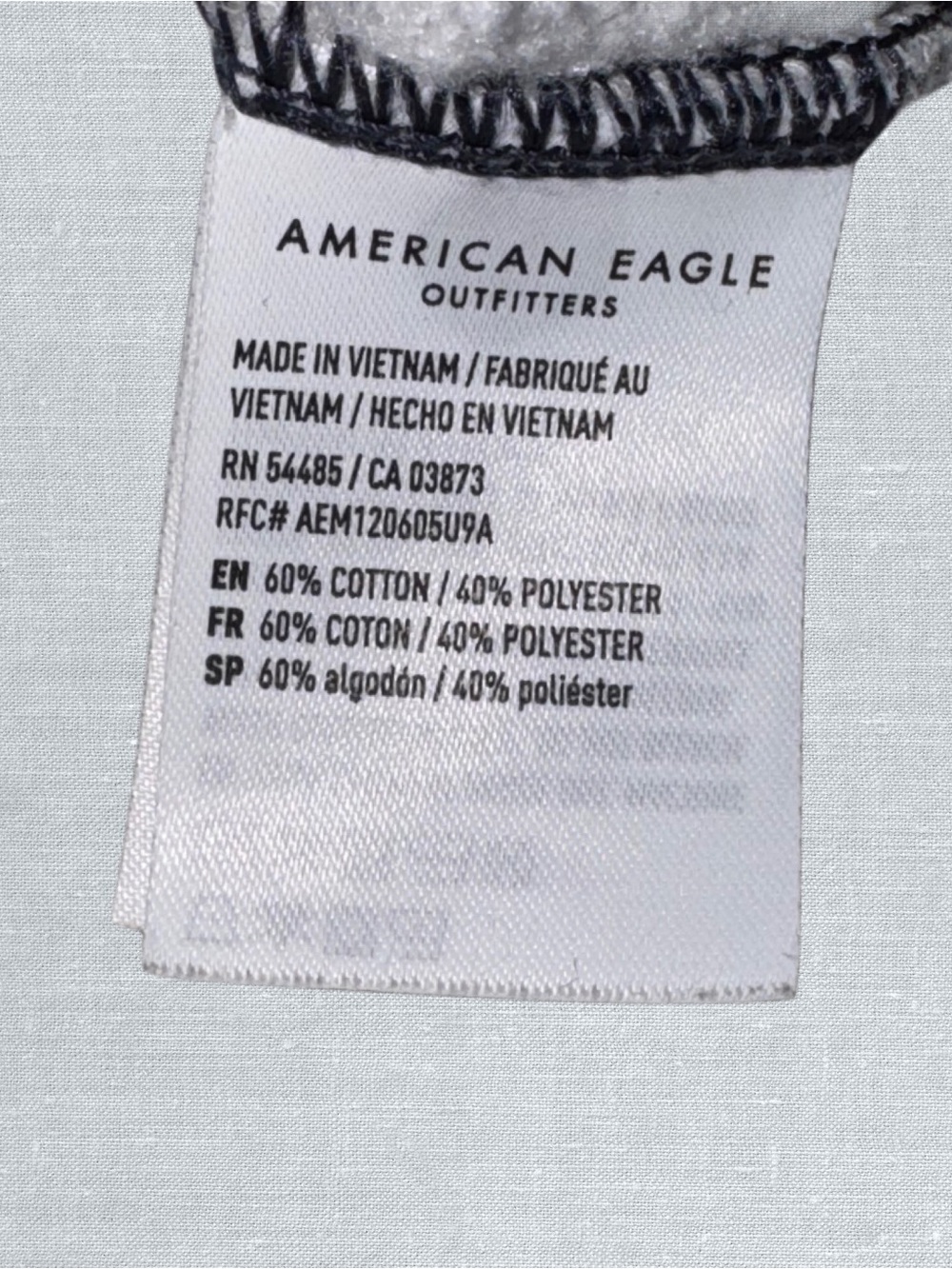 American Eagle Ahh-Mazingly Soft Crewneck Cropped Sweatshirt Drawstring Hem XS - Picture 7 of 10